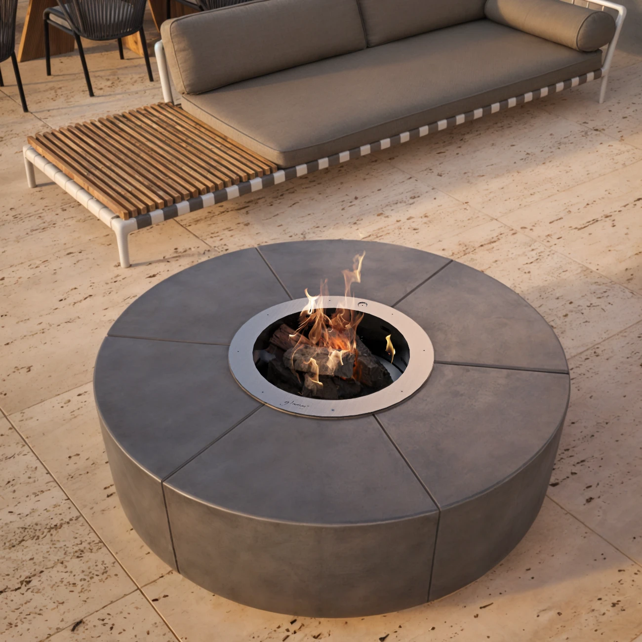 Zarzuela Designer Feuerschale und Barbecue