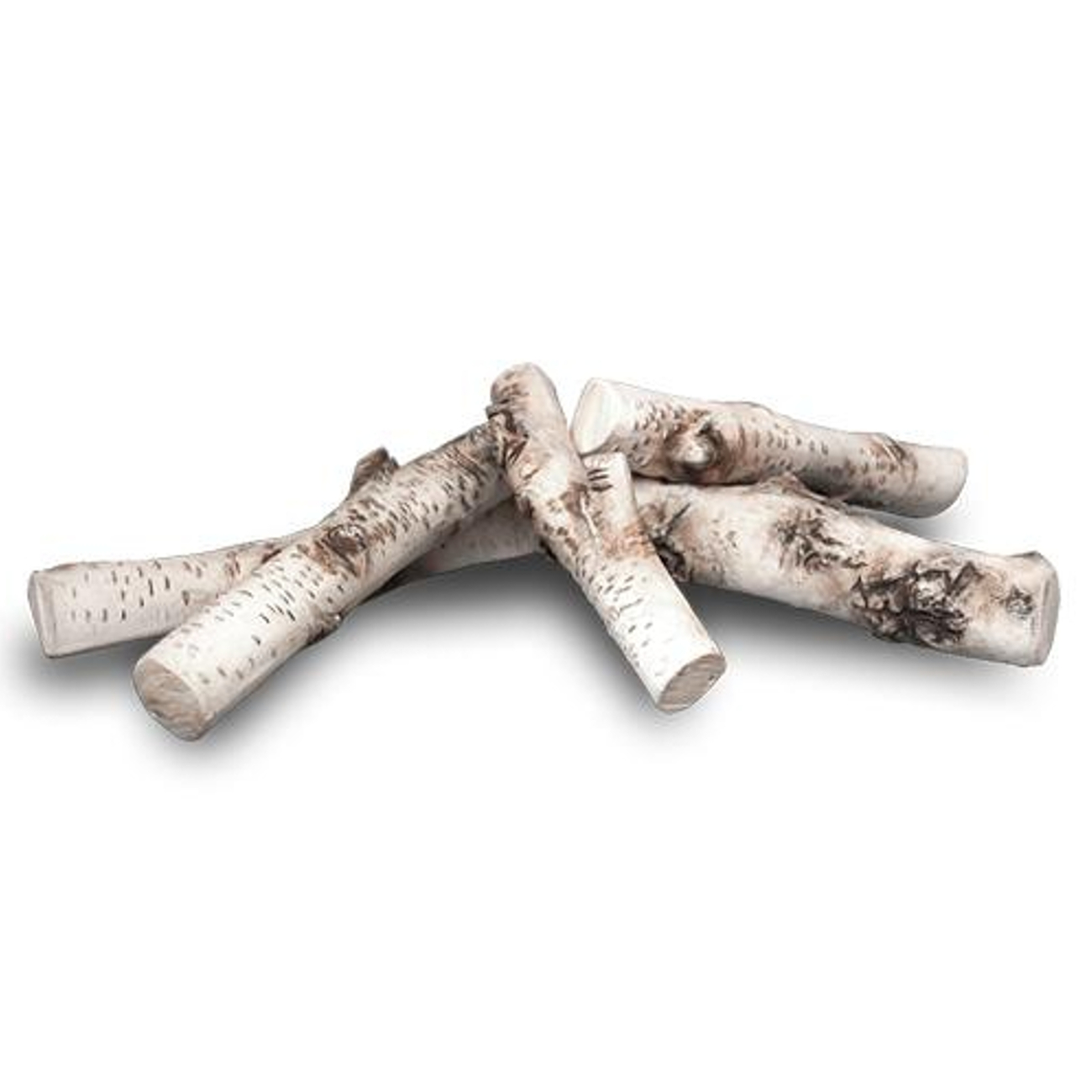deco-birke-holz-titel Keramik Holzstücke für Biokamine 5 teilig - Birke