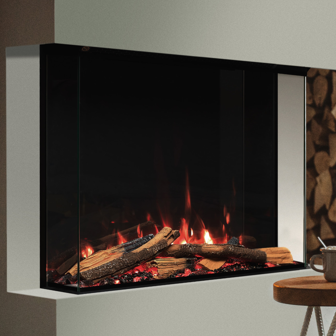 Trimline 75E Solus 3D-LED-Flammen 4in1 Elektrokamin Trimline 75E Solus 3D-LED-Flammen 4in1 Elektrokamin