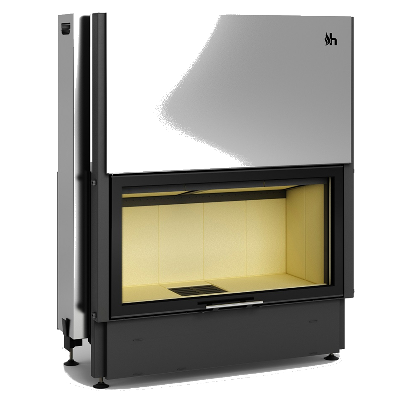 hajduk_volcano_dth_tit Warmluft Panorama Kamineinsatz Volcano DTH 11kw