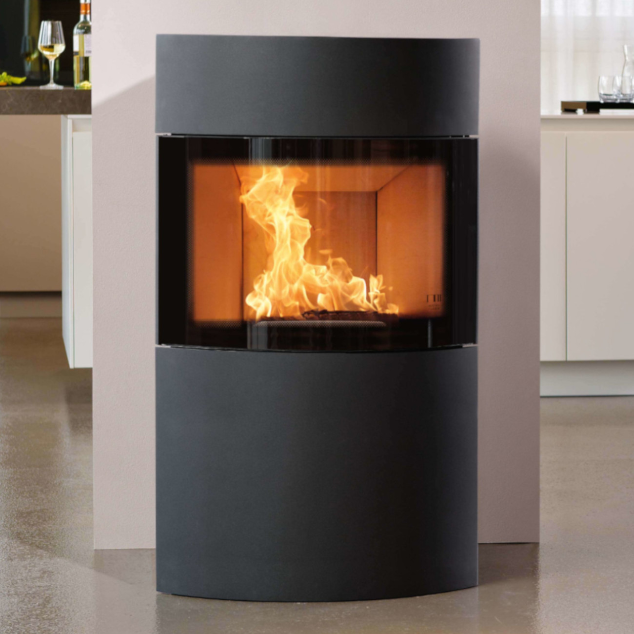 Fynn Xtra 2.0 Stahl Gussgrau Speicherofen 6kW RLU