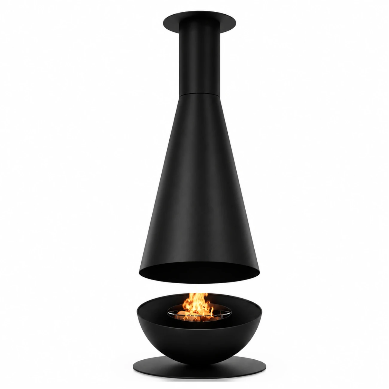 Thales Schwarz Designer Feuerstelle
