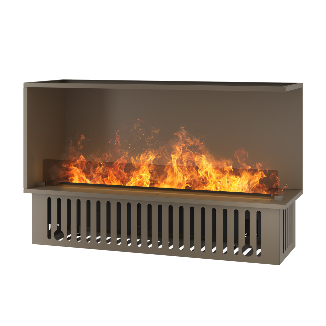 Invapo Inside R1200 Optimyst® Beigegrau Wasserdampf Box Kamineinsatz