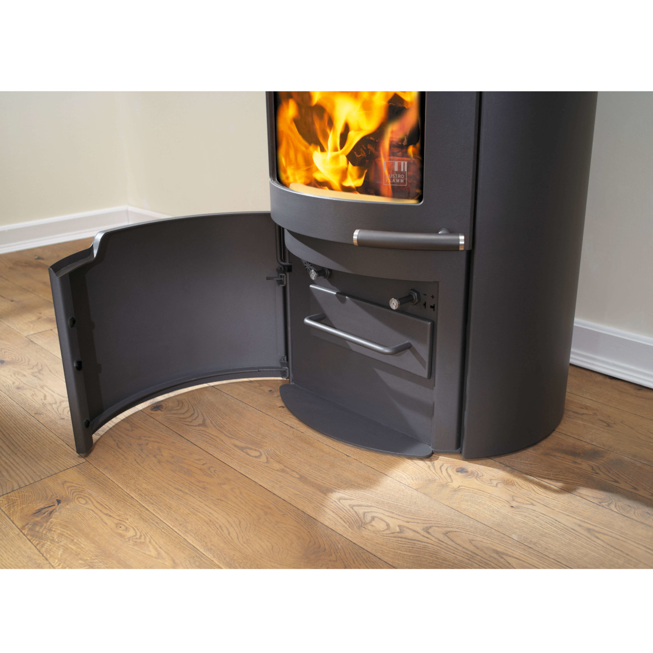 Uno Xtra Speicher-Kaminofen 7kW Gussgrau RLU Uno Xtra Speicher-Kaminofen 7kW Gussgrau RLU