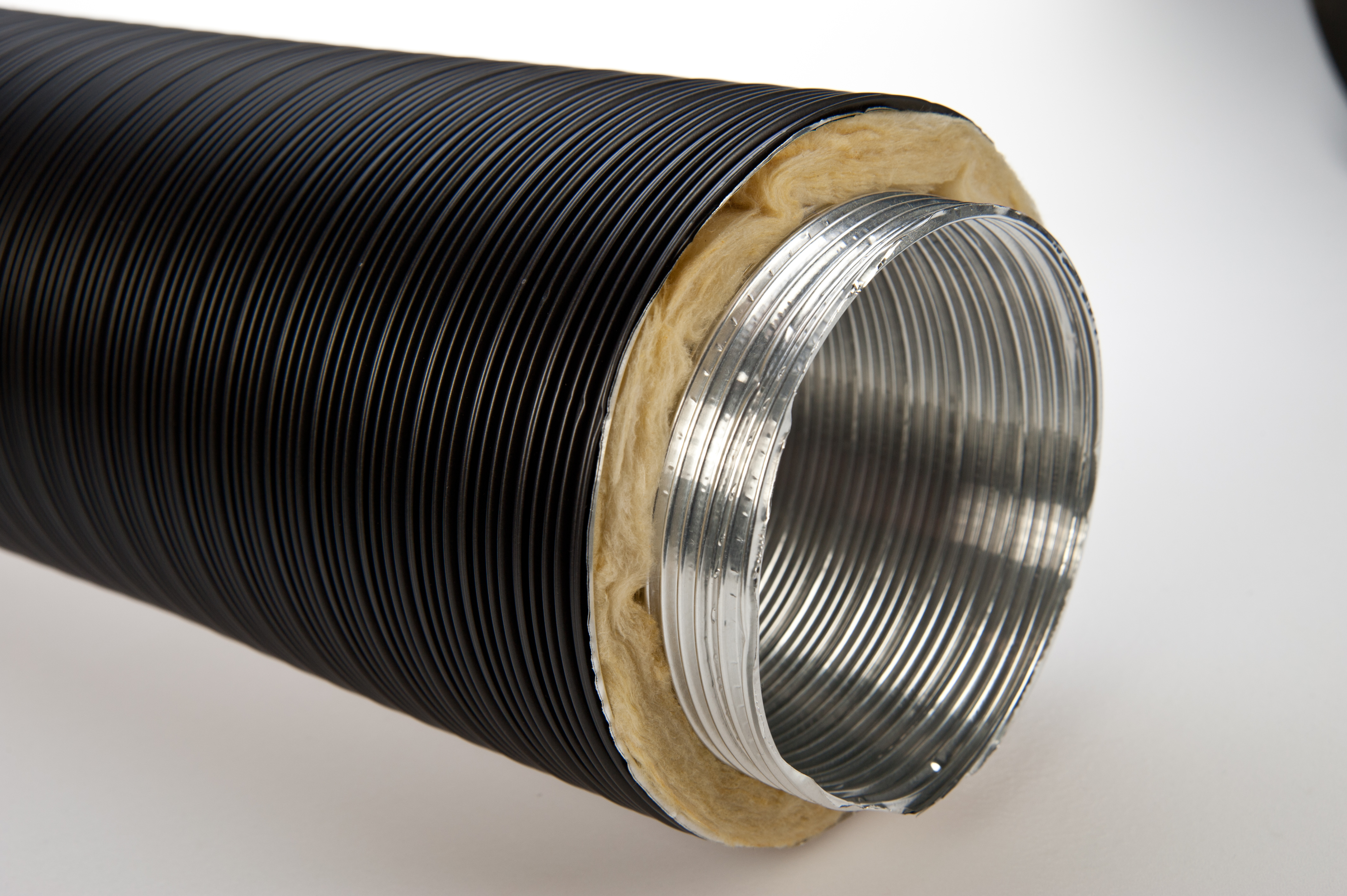 cb_afreviso125_aluisolierflexrohr_schwarz CB Alu-Isolierflexrohr 5-lagig 80 cm Länge verschiedene Farben und Ø