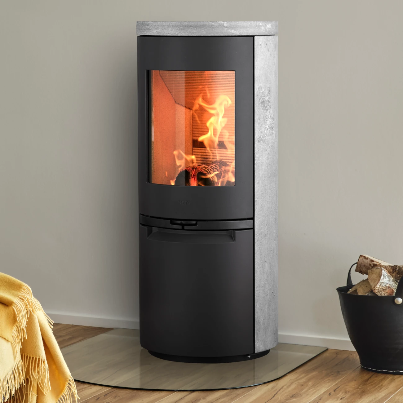 Heta Scan-Line 900 Speckstein Kaminofen 7kW RLU