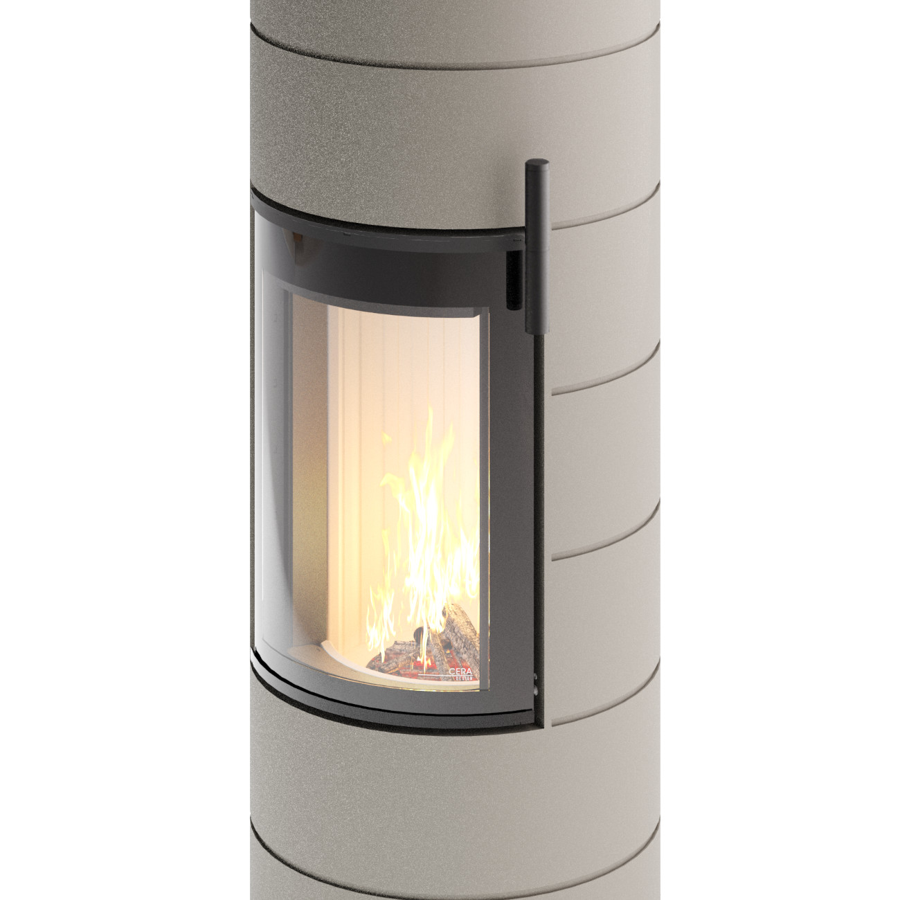 Titan Champagner Speicherkaminofen 7KW