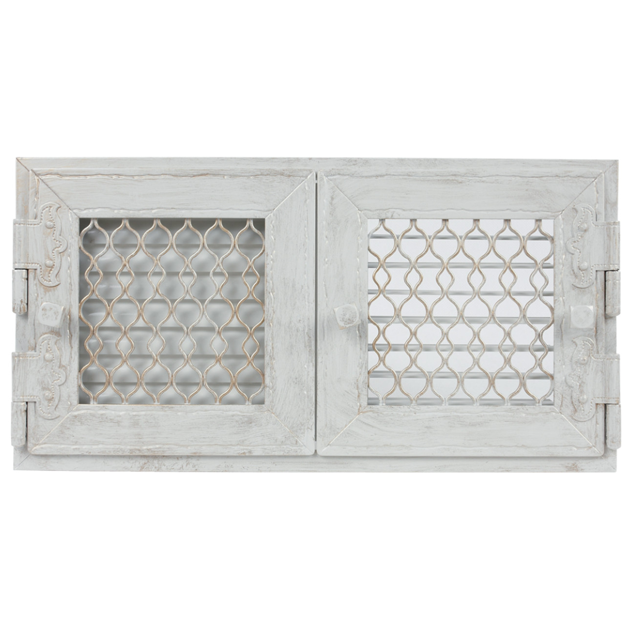 retro-doppelt-weiss-tit Retro Warmluftgitter Weiß 24 x 46 cm