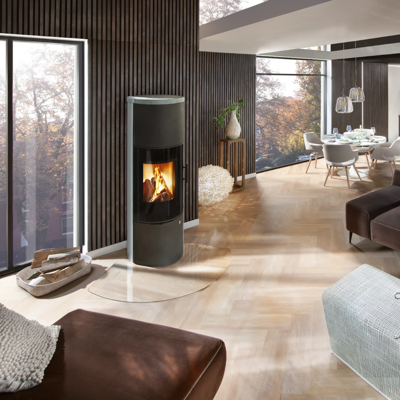 Ursa Glastür Serpentino Kaminofen 6kW