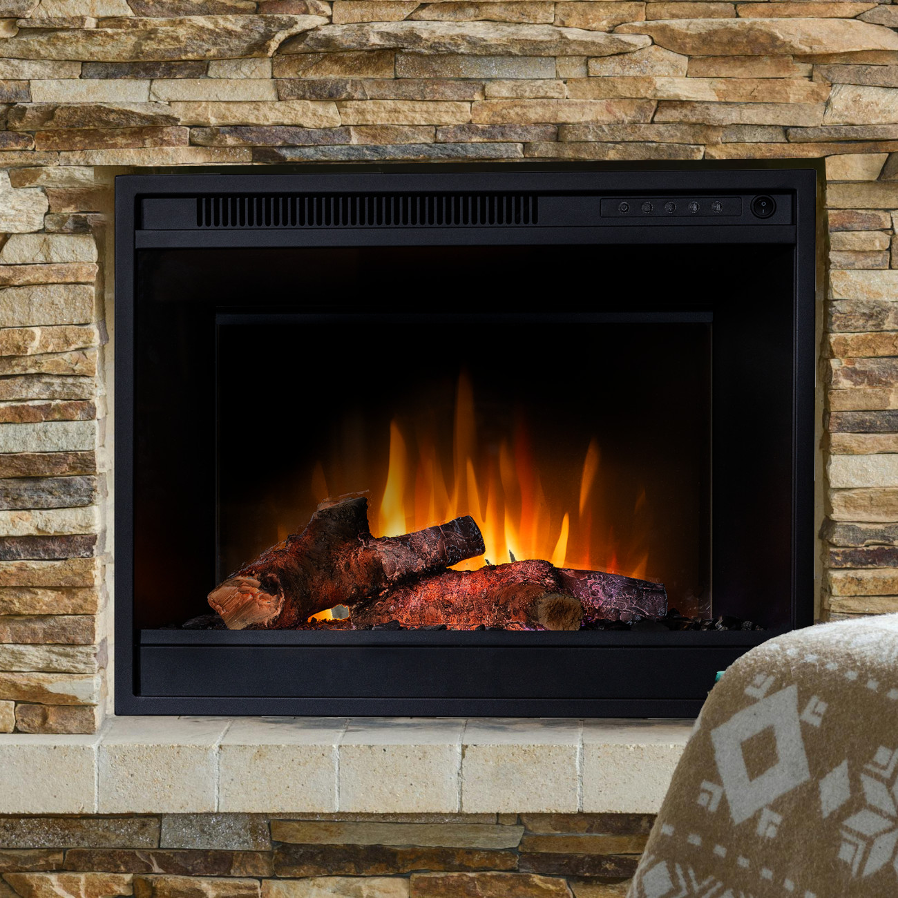 Trimline 60E Solus Insert LED-Flammen Elektrokamineinsatz