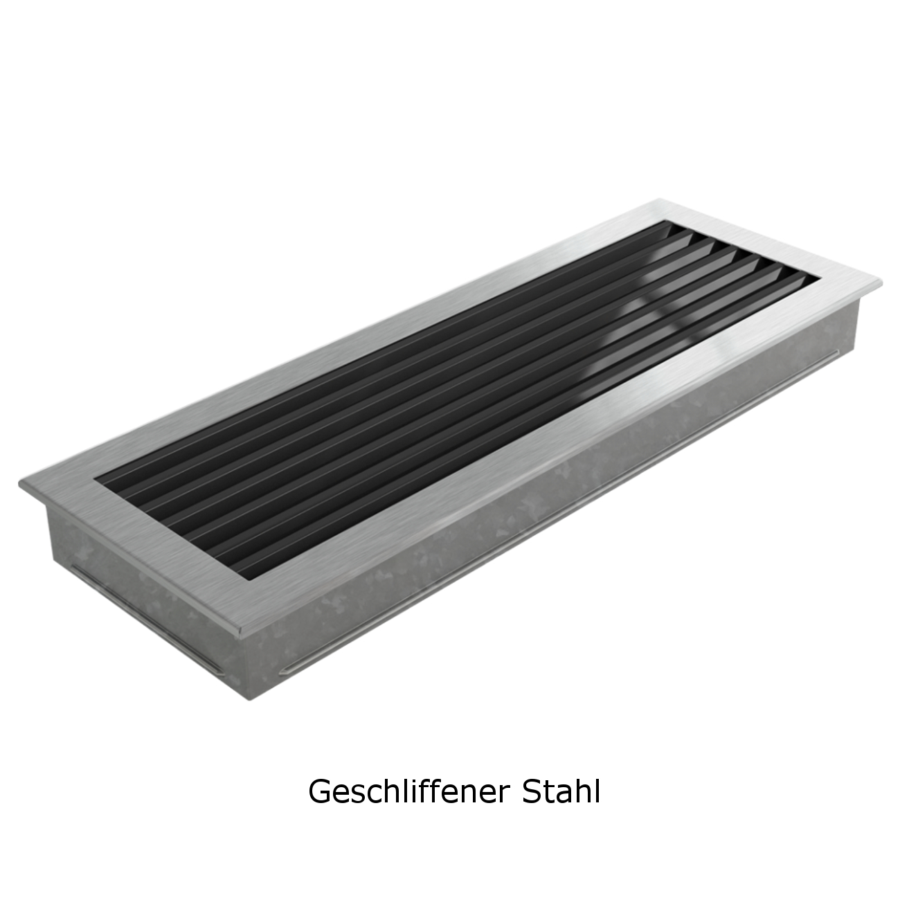 Lüftungsgitter FRESH geschliffener Stahl in verschiedenen Größen Lüftungsgitter FRESH geschliffener Stahl in verschiedenen Größen