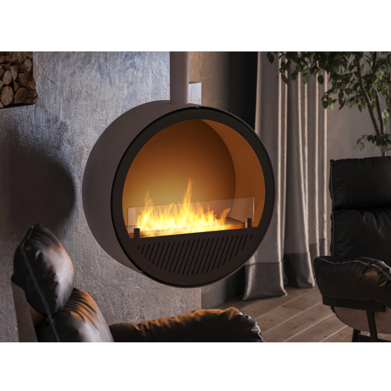 Incyrcle Slim Line Weiß Schwarz Decken Ethanol Kamin Incyrcle Slim Line Weiß Schwarz Decken Ethanol Kamin