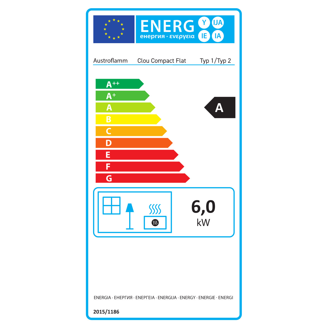 Clou Compact Flat 6kW Kaminofen RLU Clou Compact Flat 6kW Kaminofen RLU