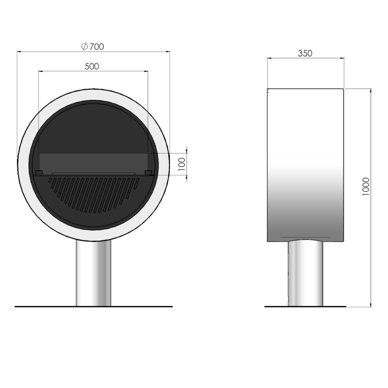 Invapo Incyrcle Stand Schwarz Optimyst® Wasserdampf Invapo Incyrcle Stand Schwarz Optimyst® Wasserdampf