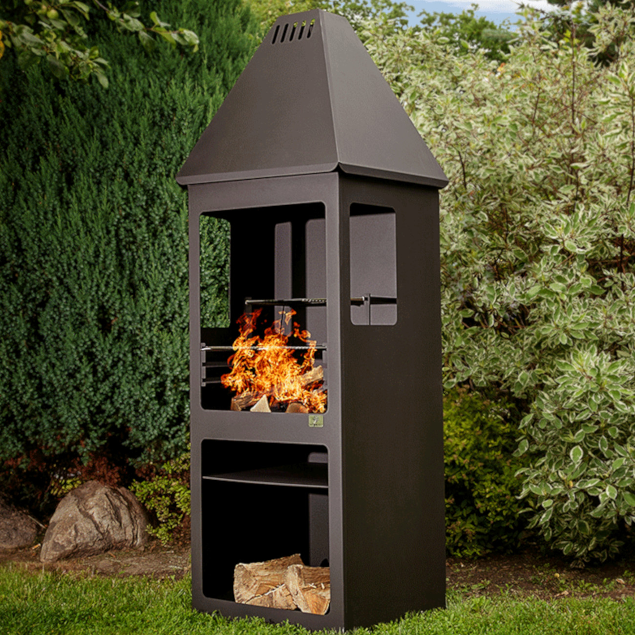 Gartenkamin / Grill BLF-14 Schwarz