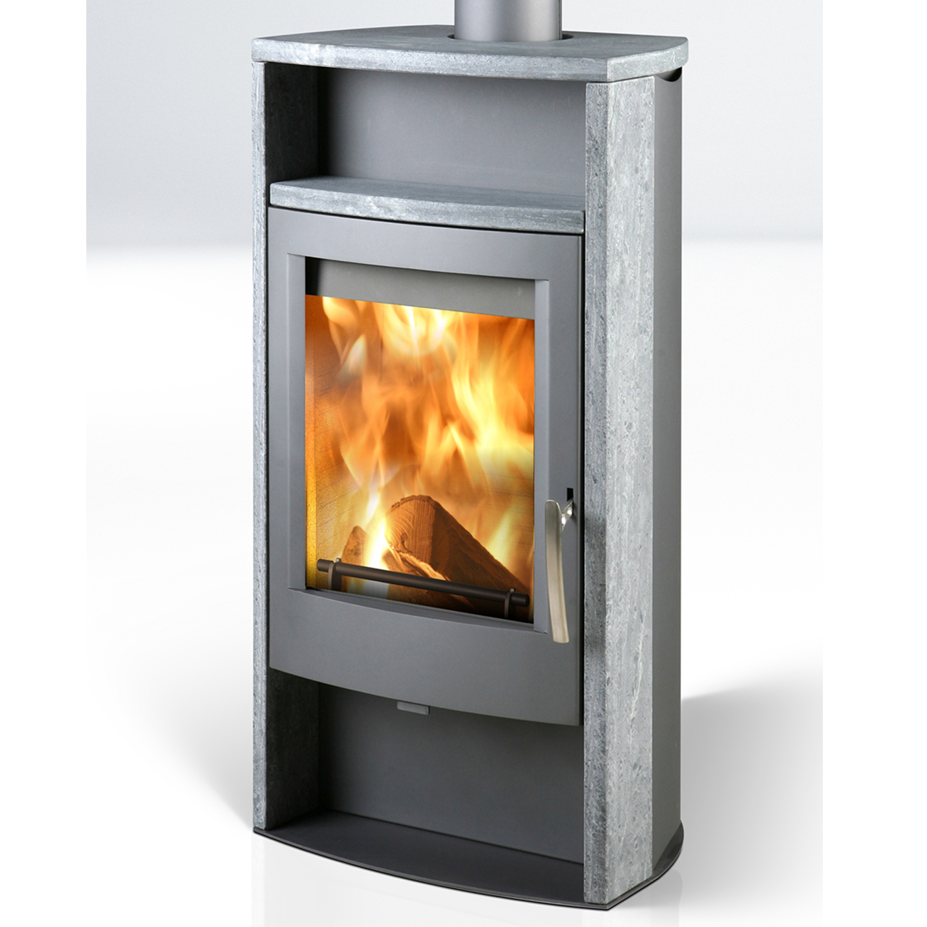 thorma_design_alvesta_speckstein Alvesta Speckstein Gussgrau Kaminofen 8kW