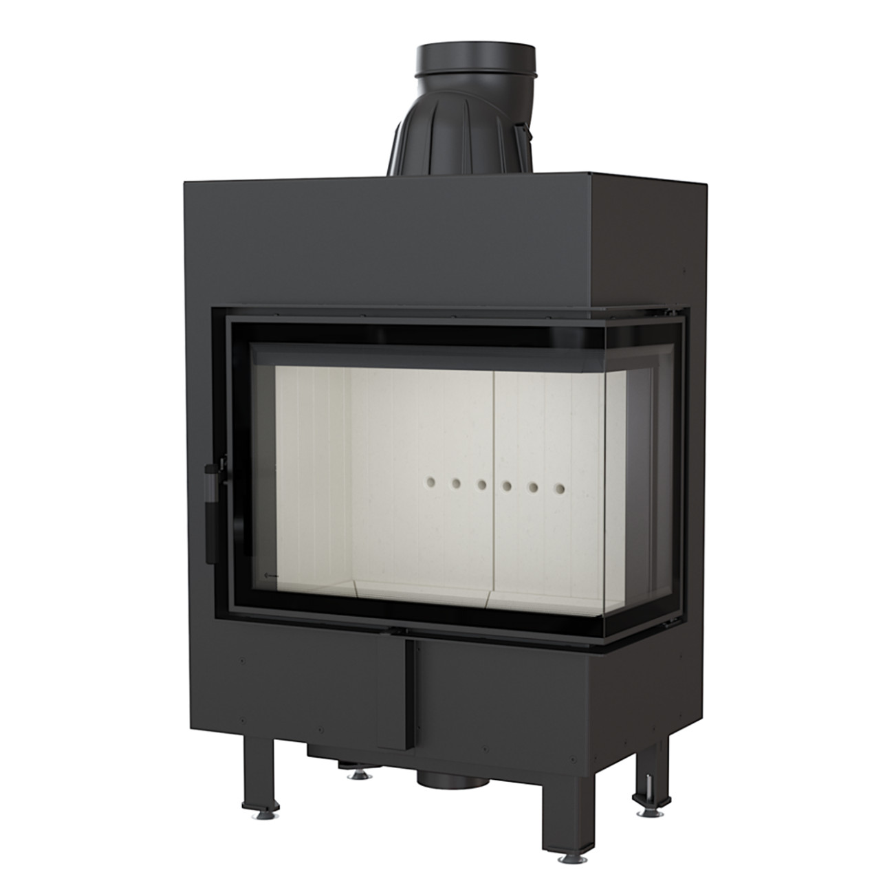 lucy-12-rechts-tit Lucy 12 Warmluft Kamineinsatz Rechtsverglast 12kW