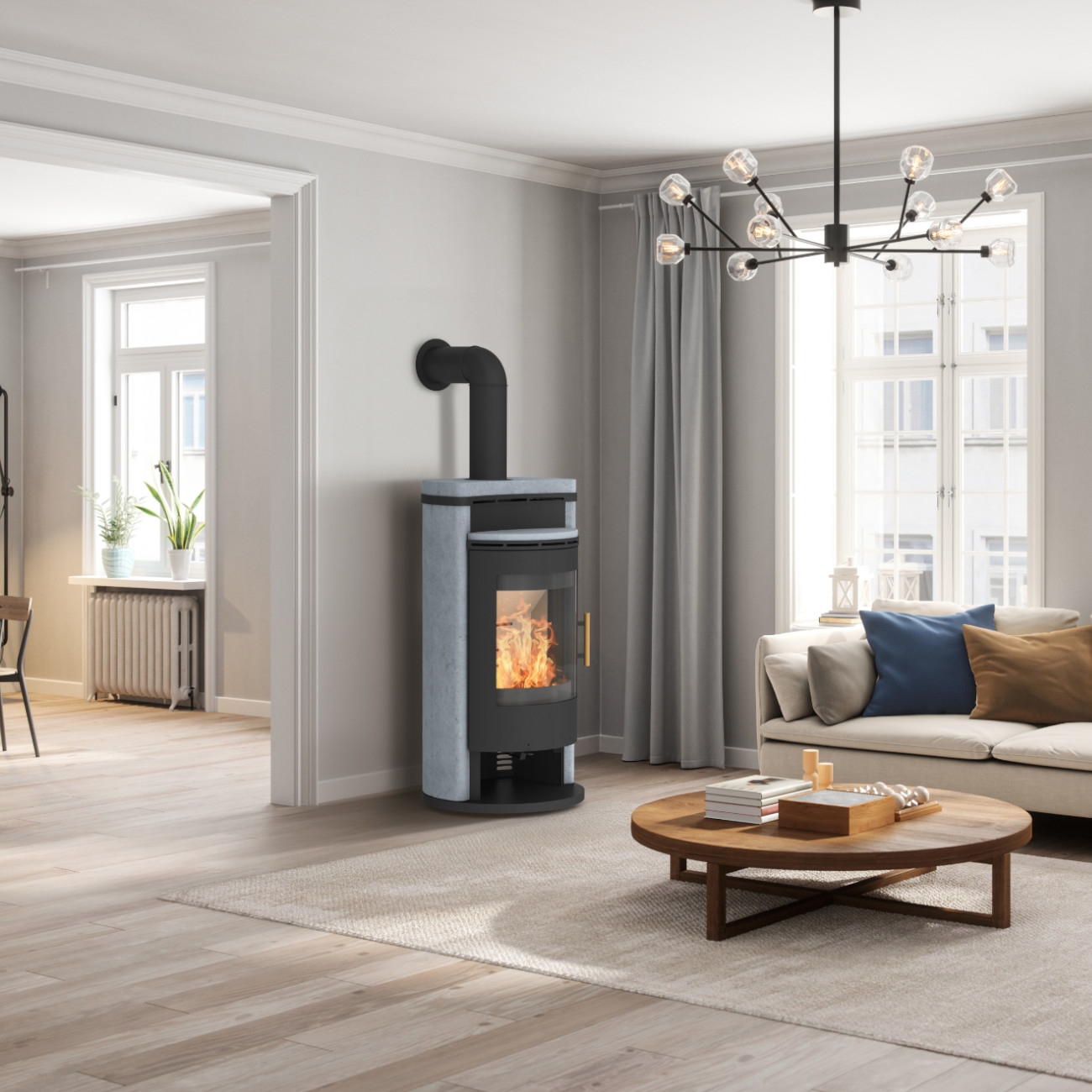 Saros Serpentino Kaminofen 7kW Saros Serpentino Kaminofen 7kW