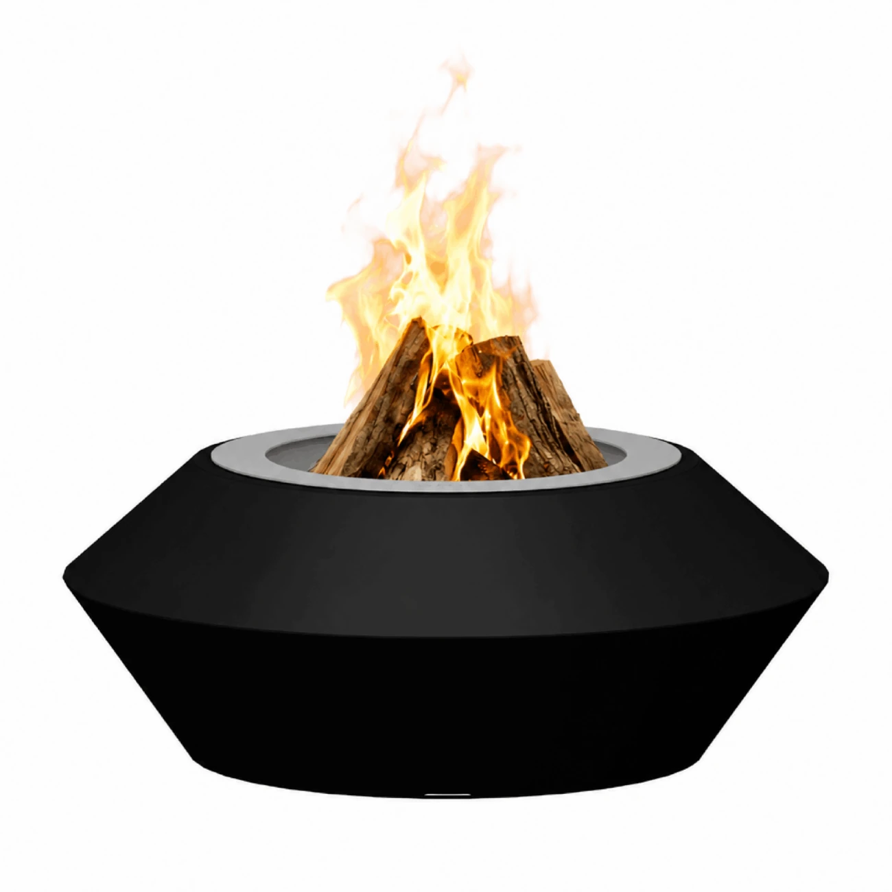Operetta Designer Feuerschale Gartenkamin Schwarz