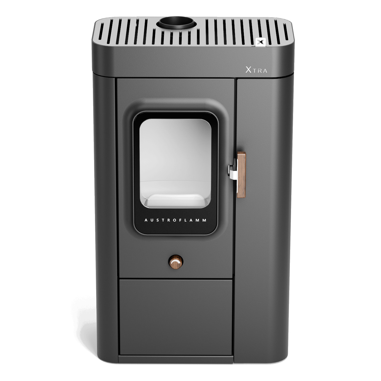 Sina Xtra Kaminofen 6kW RLU Gussgrau Sina Xtra Kaminofen 6kW RLU Gussgrau