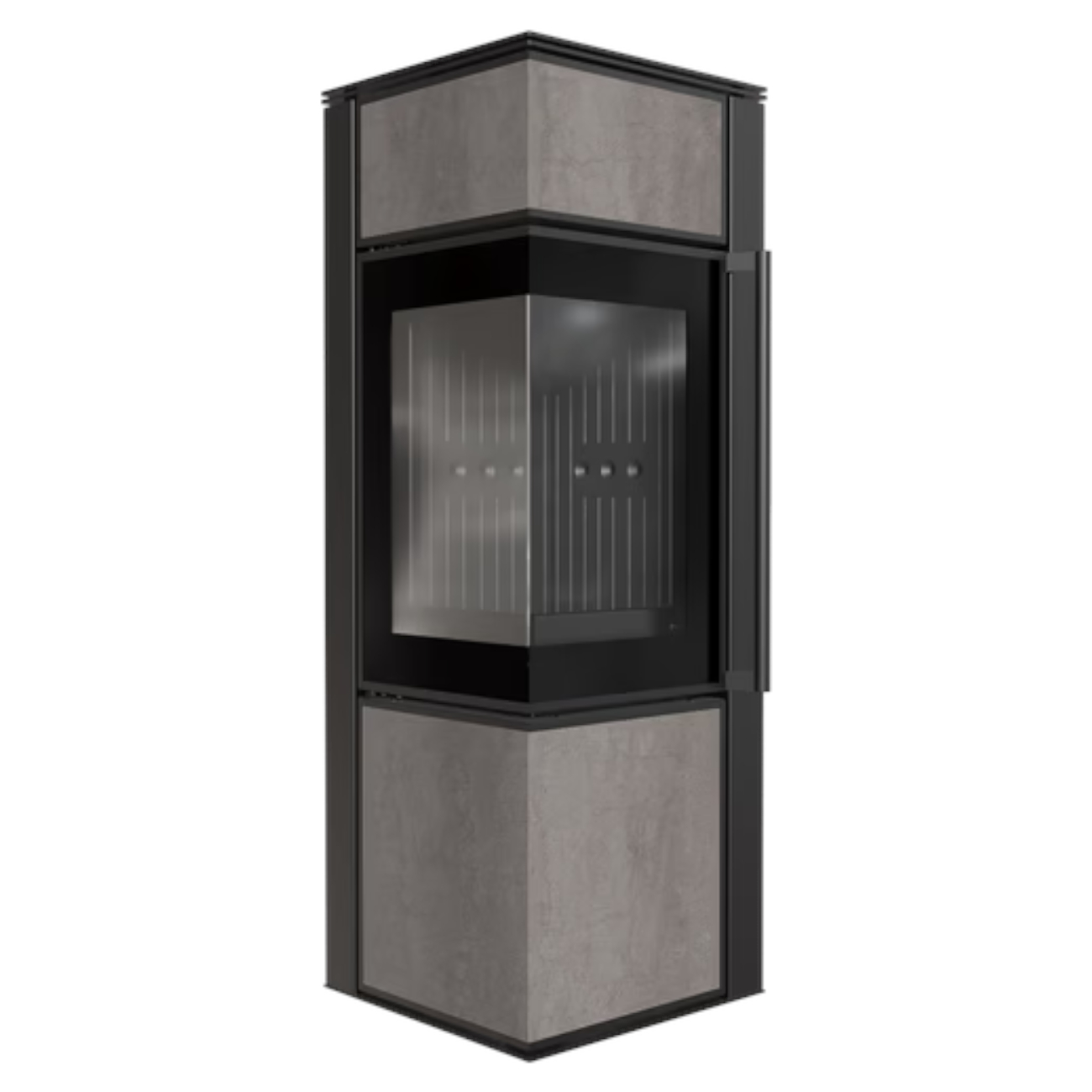 Tora S Black Edition Savoia Grigia Eck-Kaminofen 8kW