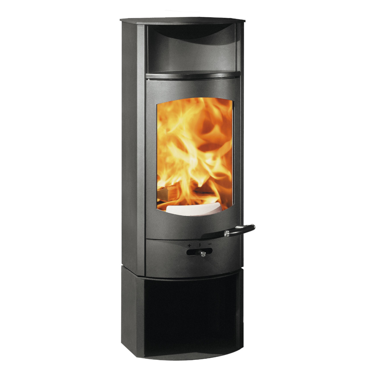 Flok 2.0 Hoch Stahl Kaminofen Schwarz 4kW RLU