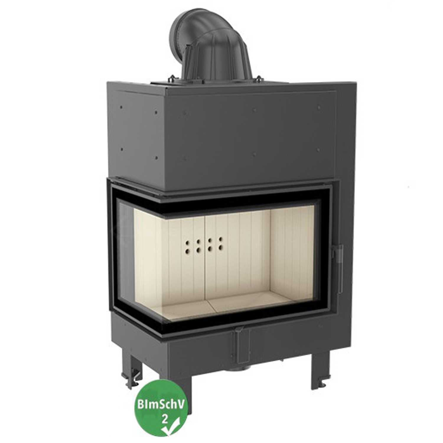 kratki-mbm-10-links-verglast-tit MBM Warmluft-Eckkamineinsatz 10kW Links Verglast