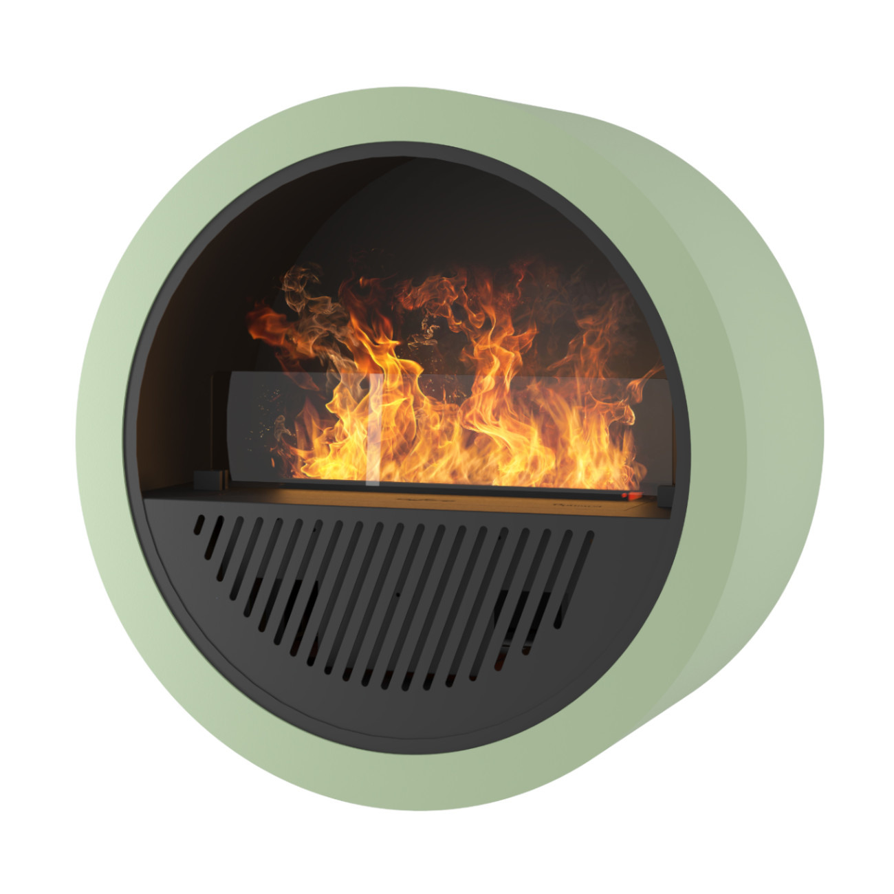Invapo Incyrcle Wall Mintgrün Optimyst® Wasserdampf Kamin