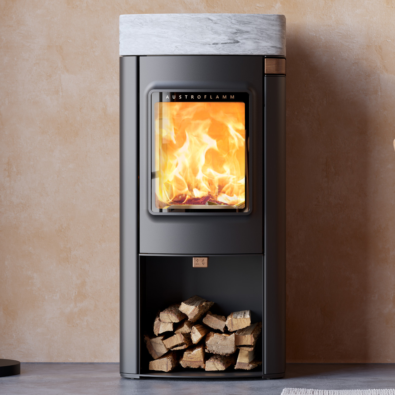 Elisabeth Speckstein/Stahl Kaminofen 7kW RLU