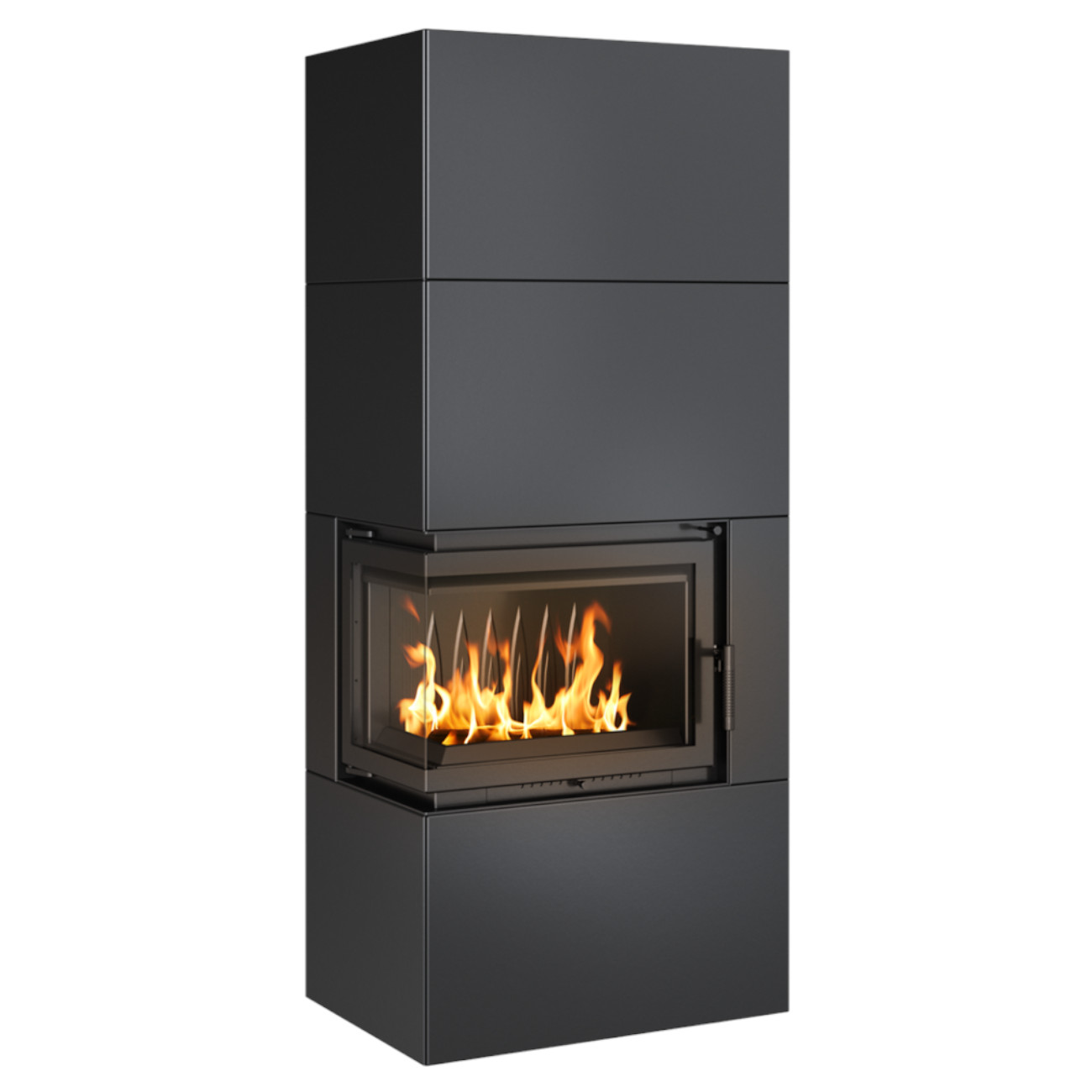 simple_box_schwarz_links_web2 Simple Box Kamin Bausatz Schwarz 8kW Links