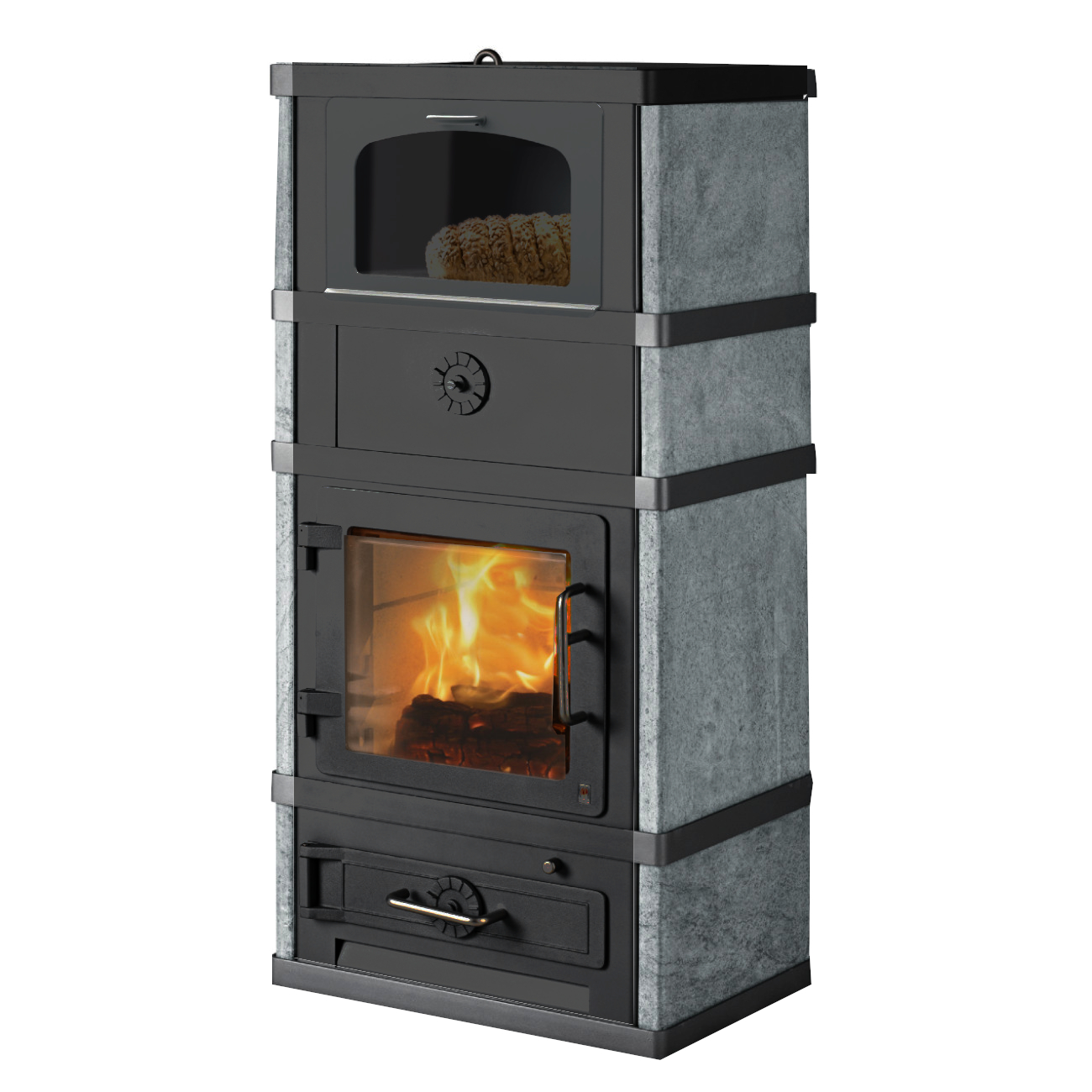 lotus-kaminofen-2080-warmhaltefacht-r-schwarz-ohne-topplatte Lotus 2080 Speckstein Kaminofen mit Warmhaltefachtür 8kW Schwarz