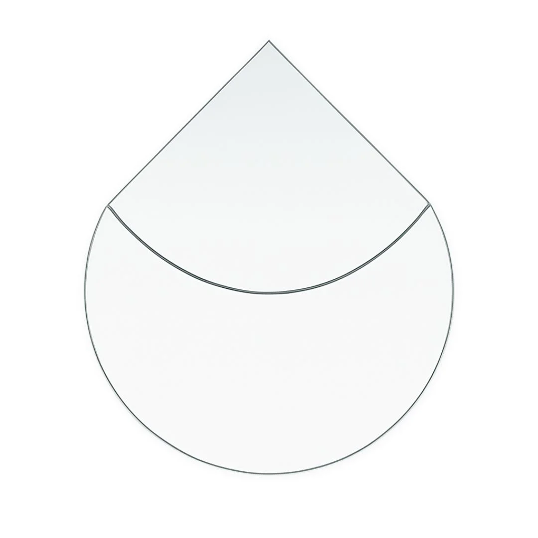 Saison Glasbodenplatte Rundbogen 1100 x 1320 mm