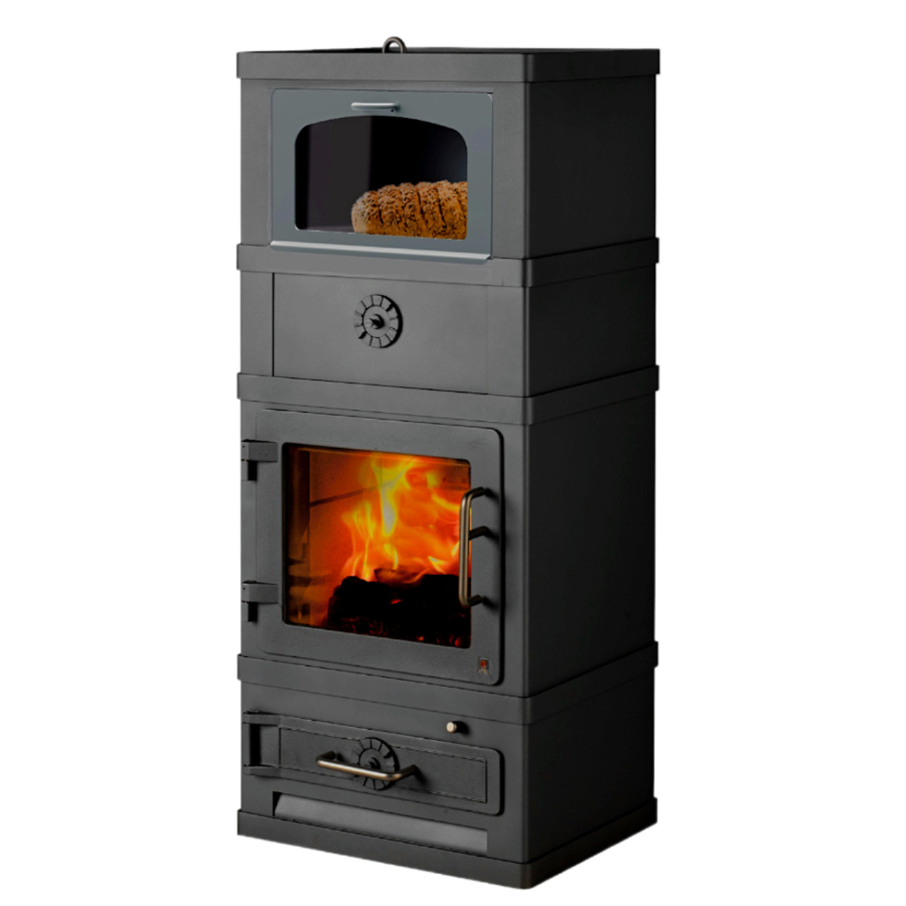 Lotus 2060 Kaminofen mit Warmhaltefachtür 8kW Schwarz Lotus 2060 Kaminofen mit Warmhaltefachtür 8kW Schwarz