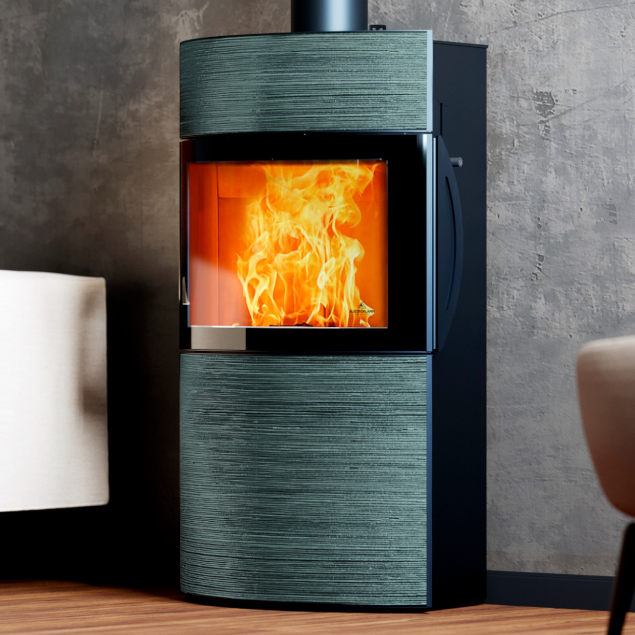 Fynn Xtra 2.0 Rille Turmalin Keramik Speicherofen 6kW RLU