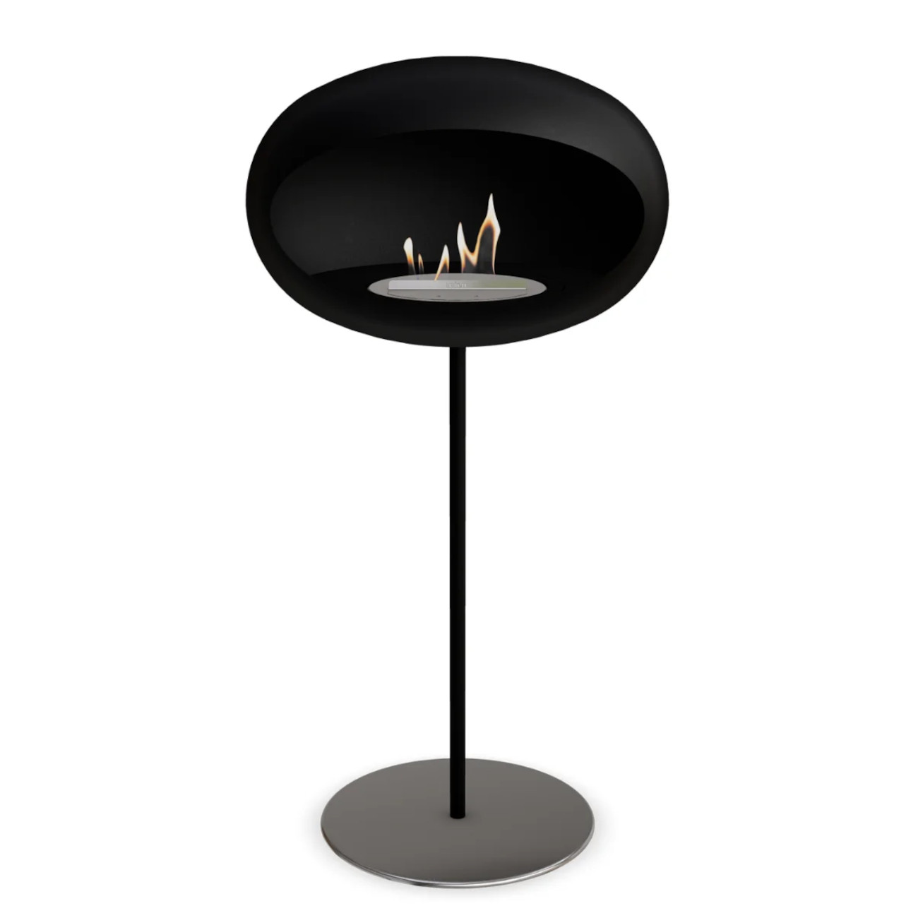 Le Feu Ground Steel High Dome 625 Schwarz Ethanolkamin