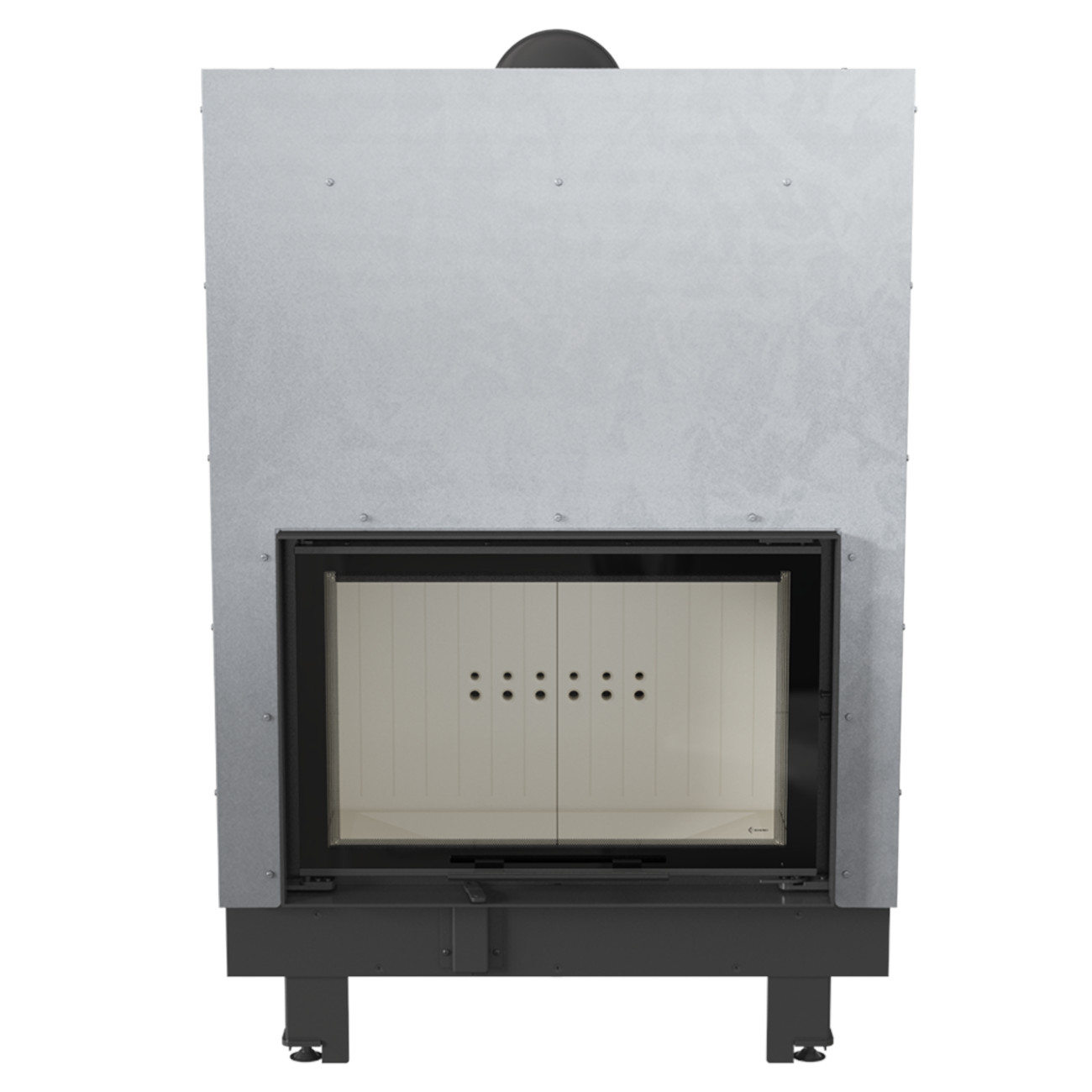 mbo_g_gerade_front MBO Warmluft-Kamineinsatz 15kW mit Hebetür