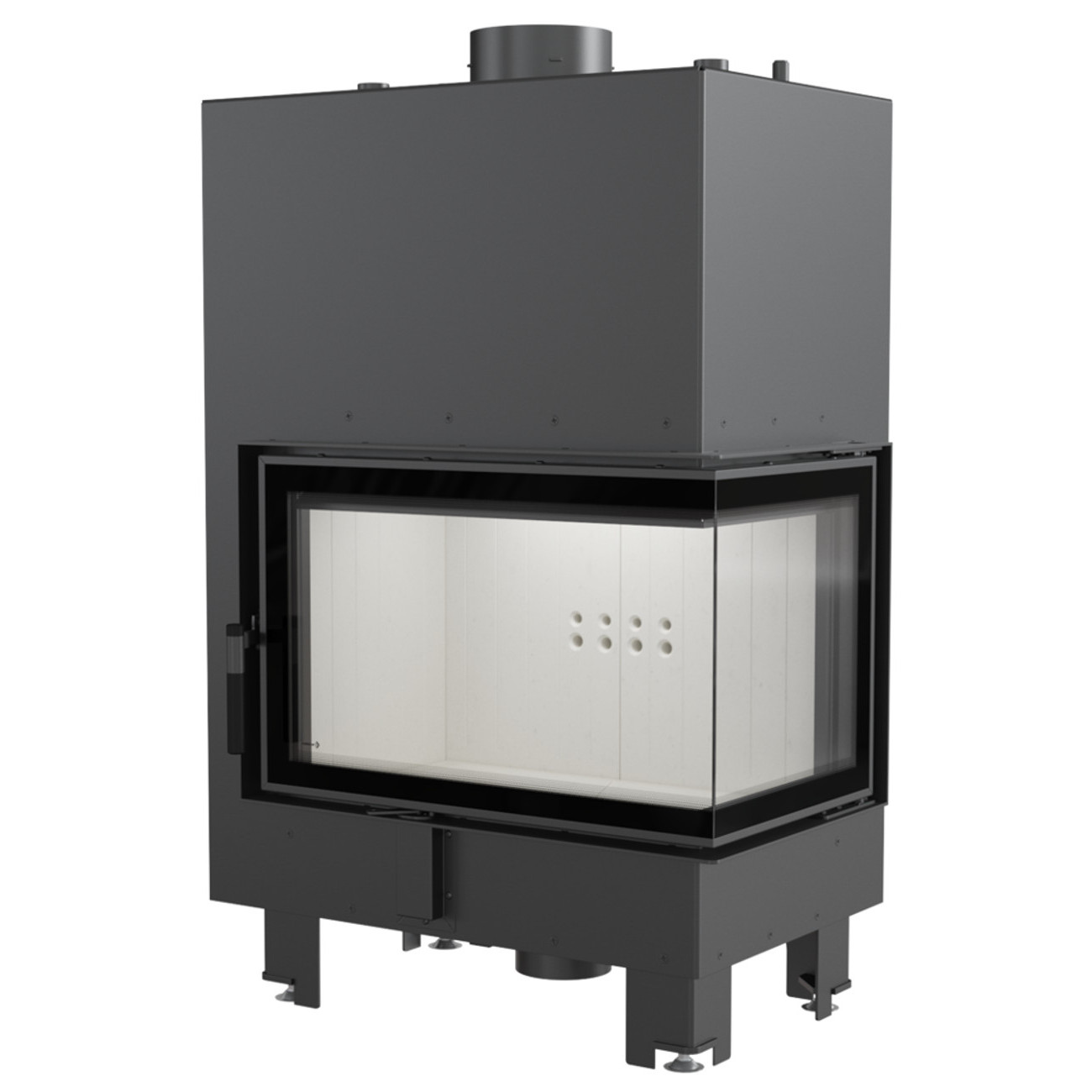 mbm-pw-13-p-bs-w-tit MBM10 Wassergeführter Rechtsverglaster Kamineinsatz 12kW