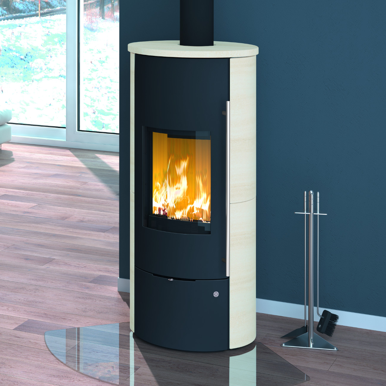 Tolima Aqua Caffe Freddo Wasser-Kaminofen 2+6kW