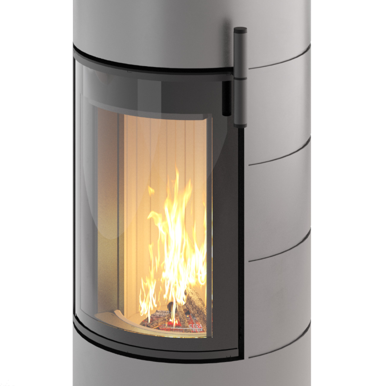 Titan Midi Grau Kaminofen 6KW RLU