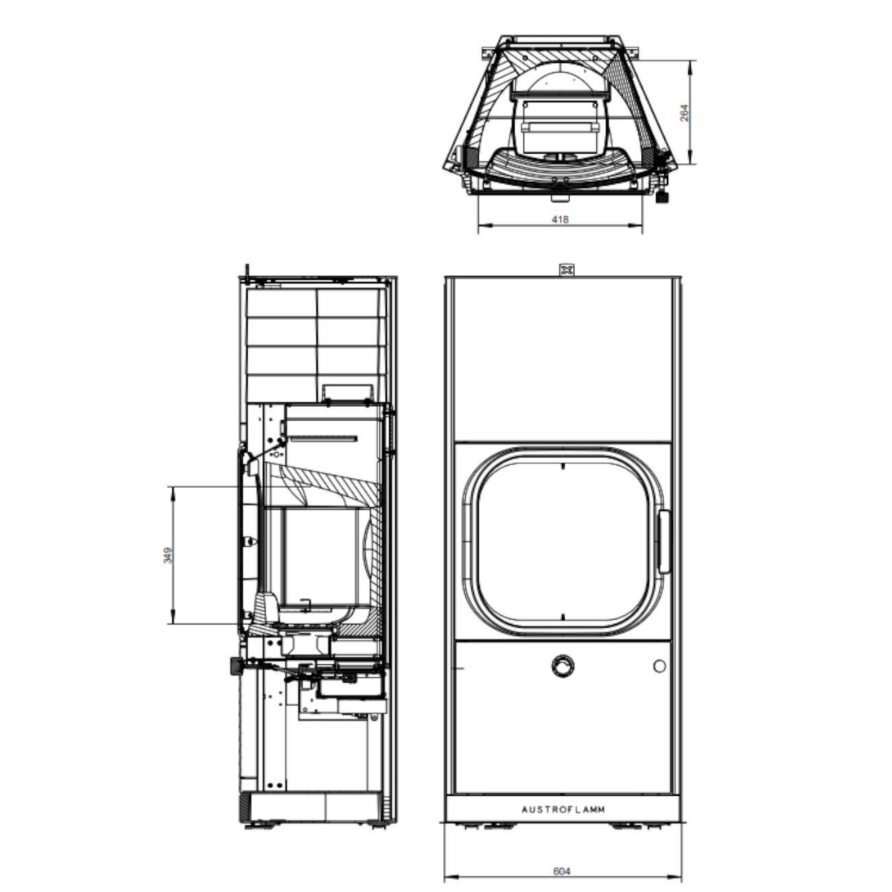 Kylie Xtra 2.0 Stahl Gussgrau Speicherofen 7kW RLU Kylie Xtra 2.0 Stahl Gussgrau Speicherofen 7kW RLU