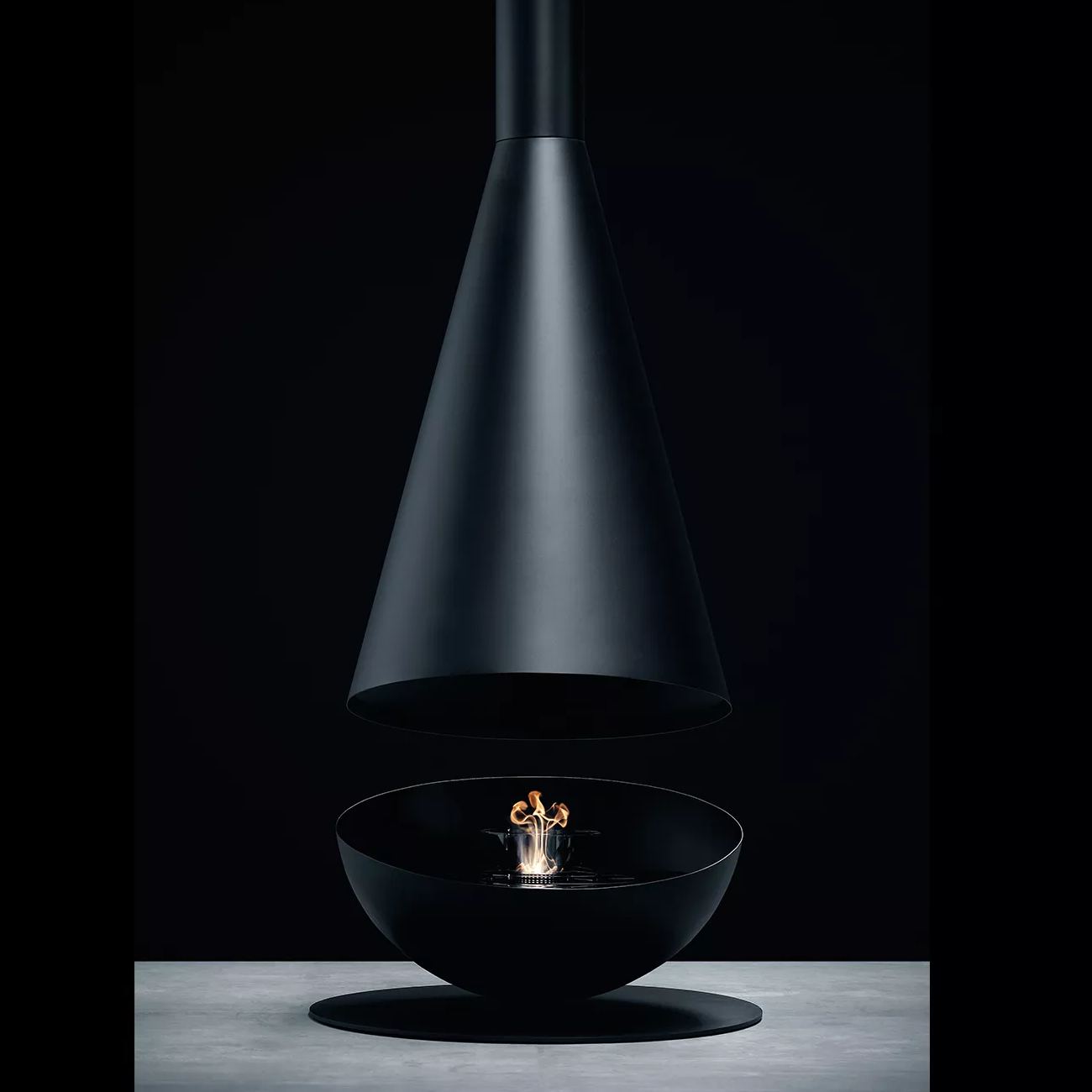 thales-schwarz-tit Thales Designer Bio-Ethanol Kamin Schwarz