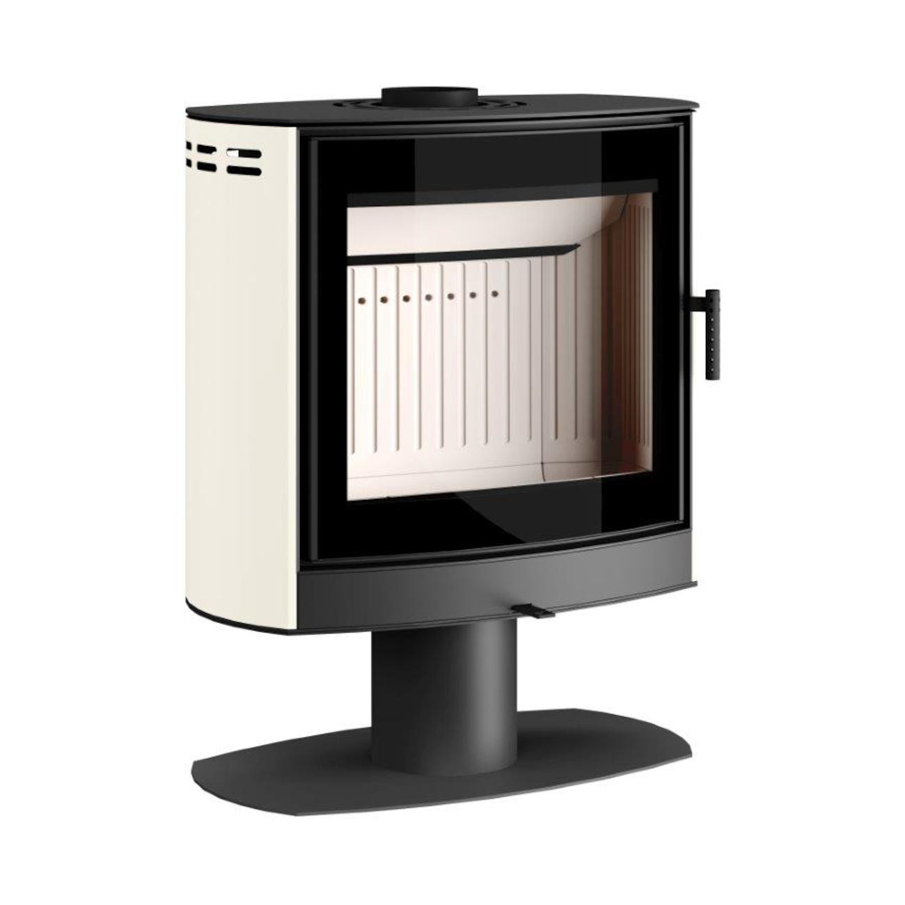 elipse-f1-kaminofen-weiss-web1 Elipse F1 Kaminofen 9kW Weiß