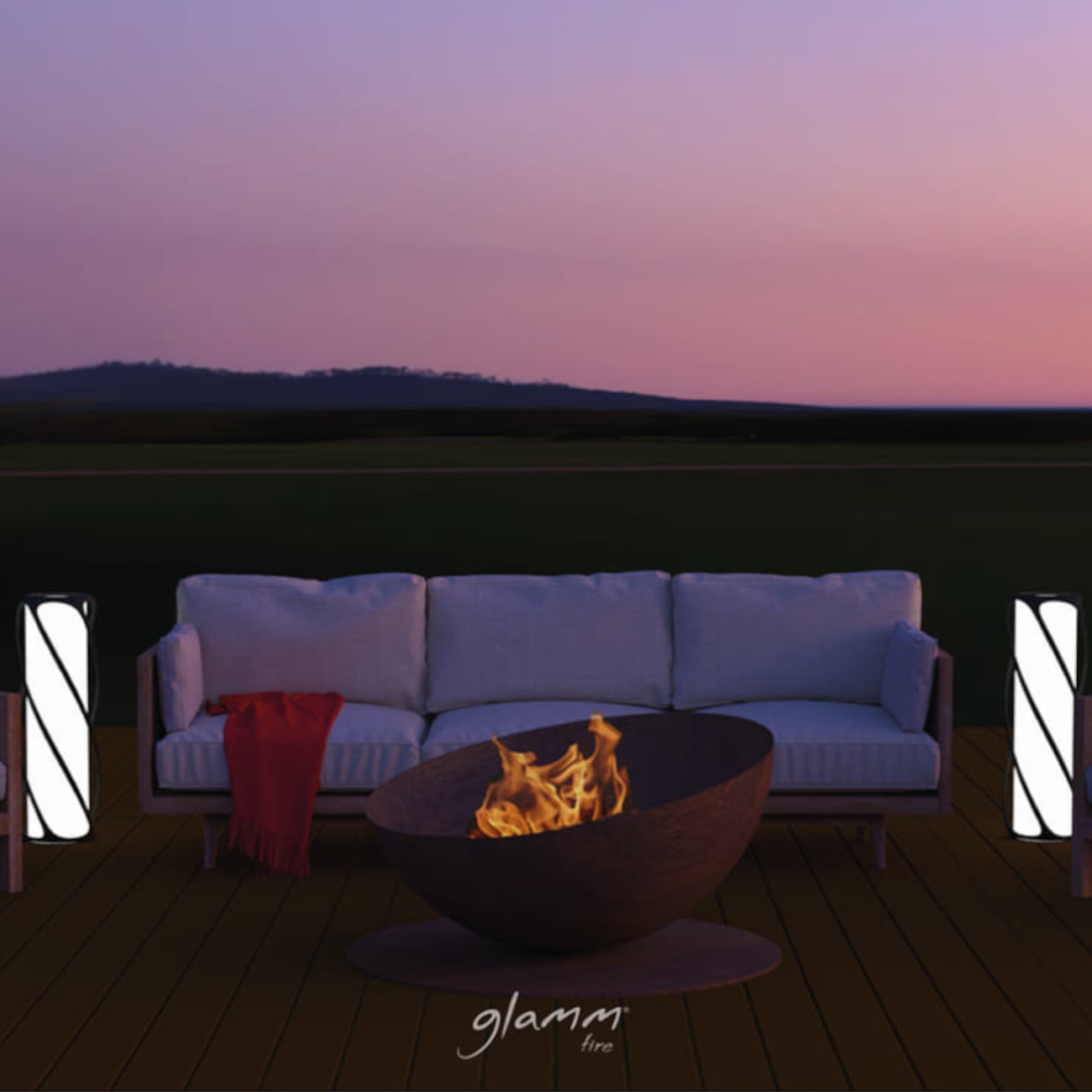 Solace Designer Feuerschale Gartenkamin