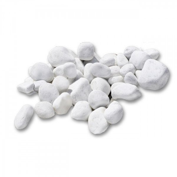Dekor Steine in weiß für Bio / Ethanol Kamine - 5 kg