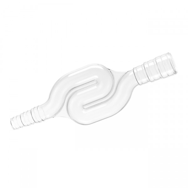Transparenter Siphon aus PVC für Spiralrohre
