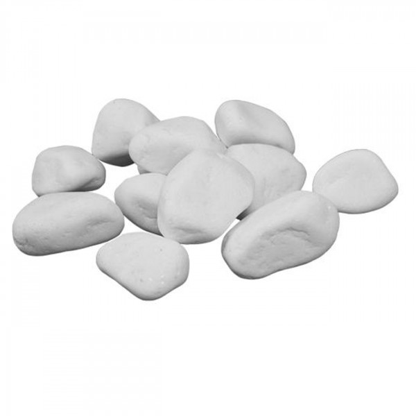 Dekorative Weiße Steine für Biokamine 1 kg